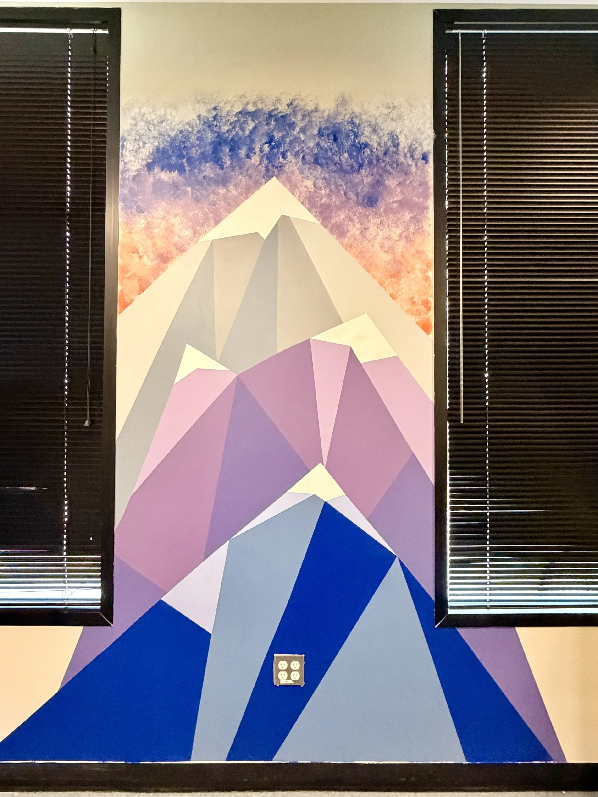 Mountains Majesty - Internal Mural at CCOB Library