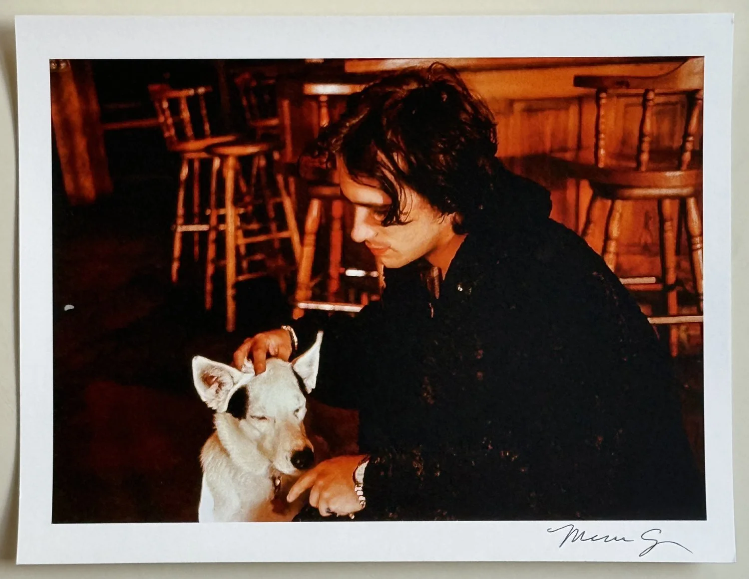 8.5 x 11_Jeff petting dog