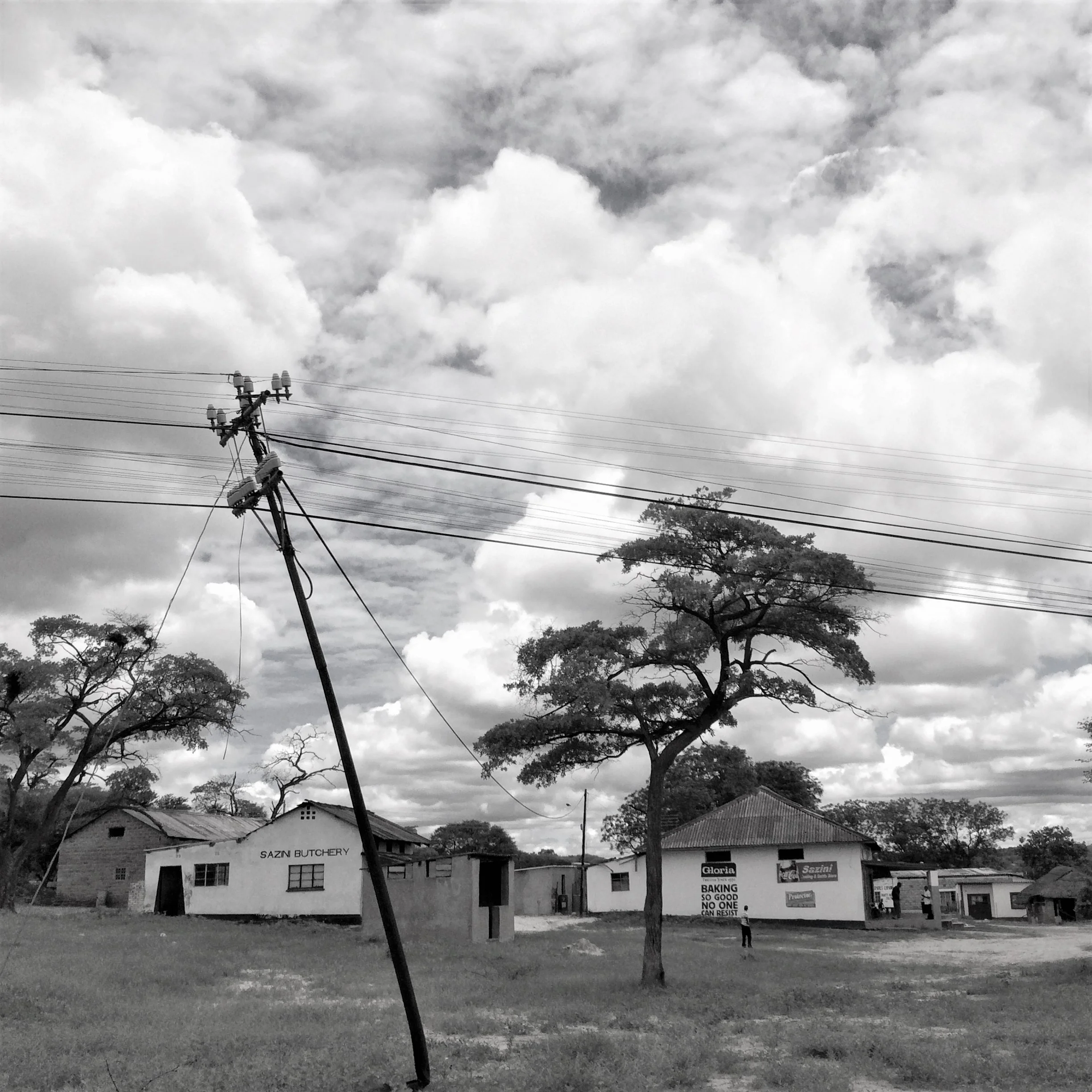  Rural general store, Lupane. Africa Noon. 