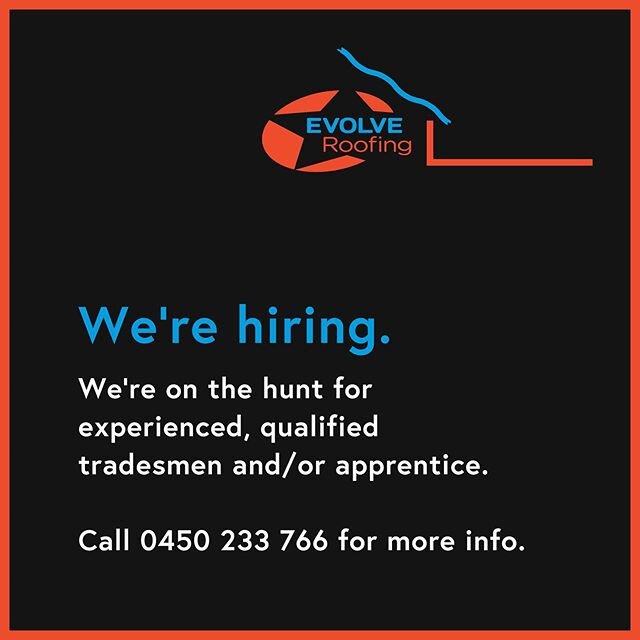 We&rsquo;re hiring. Apprentice&rsquo;s and experienced metal roof plumbers that produce high quality roof work.