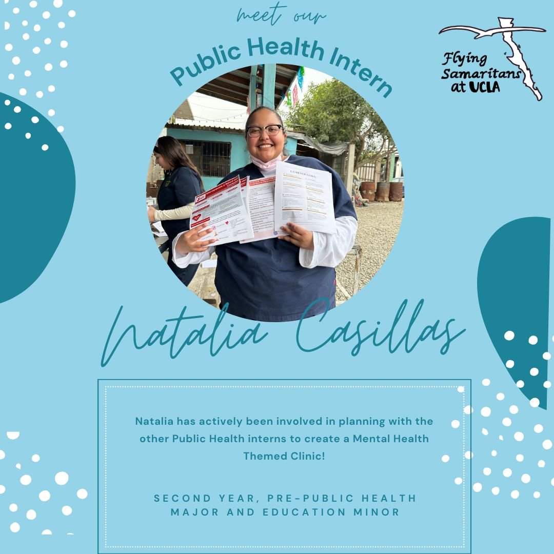 Intern Spotlight: Meet Natalia Casillas, one of our Public Health Interns! Natalia&rsquo;s current project is planning and coordinating a mental health themed clinic for the community of Rancho Escondido and Colonia Margarita Moran.🧠✨