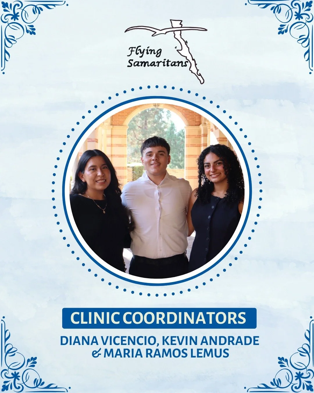 💙 Meet your Clinic Coordinators, Diana, Kevin &amp; Maria! 💙