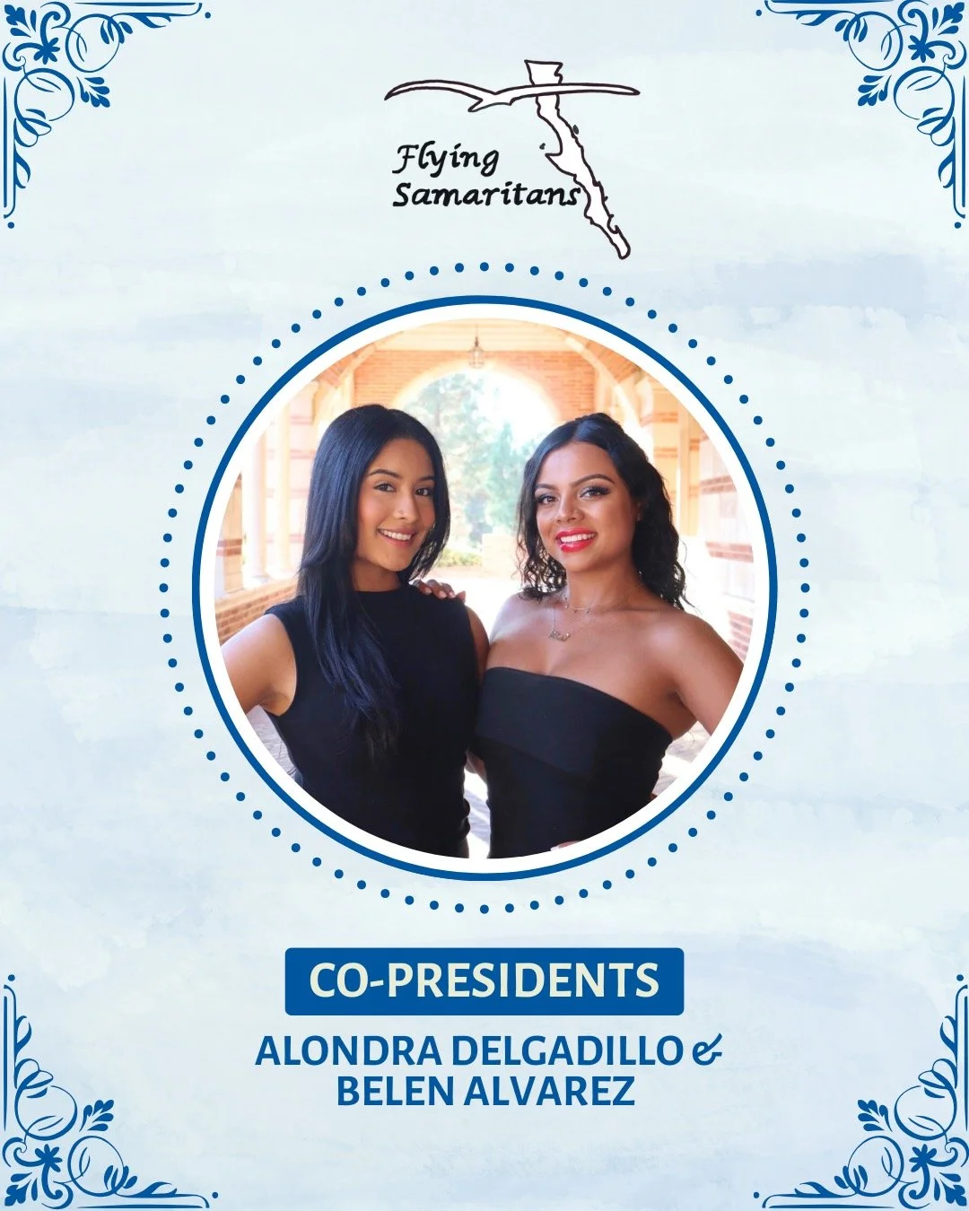 💙 Meet your Co-Presidents, Alondra and Belen! 💙