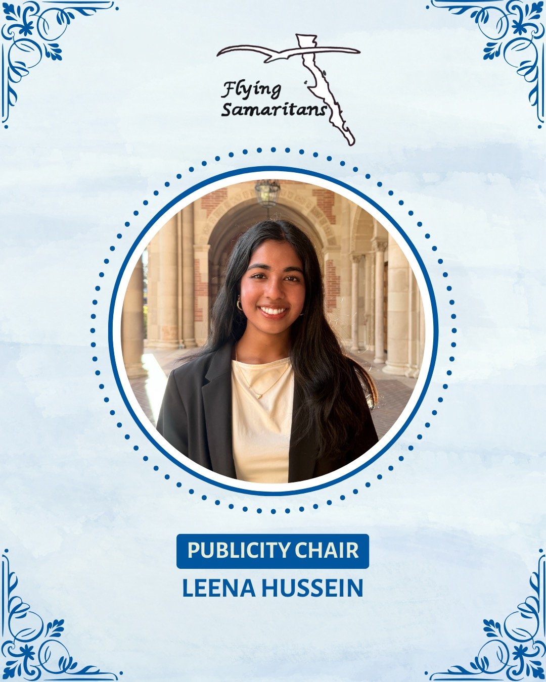 💙 Meet your Publicity Chair, Leena! 💙