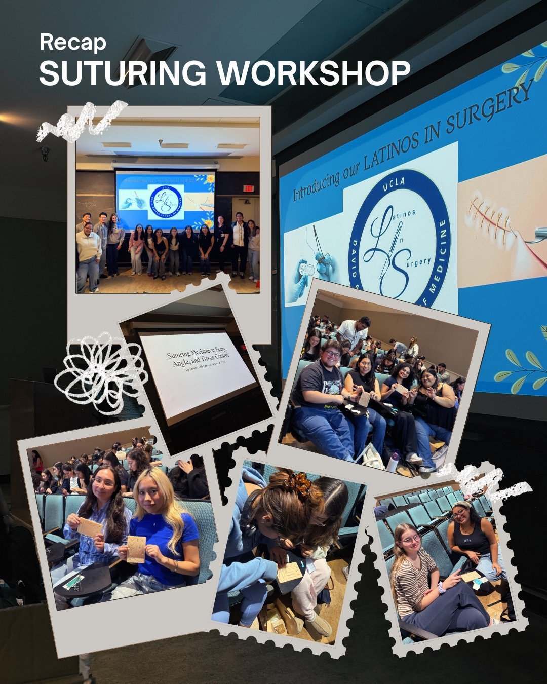 🪡 Suturing Workshop Recap 🪡

Huge thank you to Latinos in Surgery for hosting a hands-on suturing workshop at our general meeting! Such a fun and informative night learning new clinical skills 💙