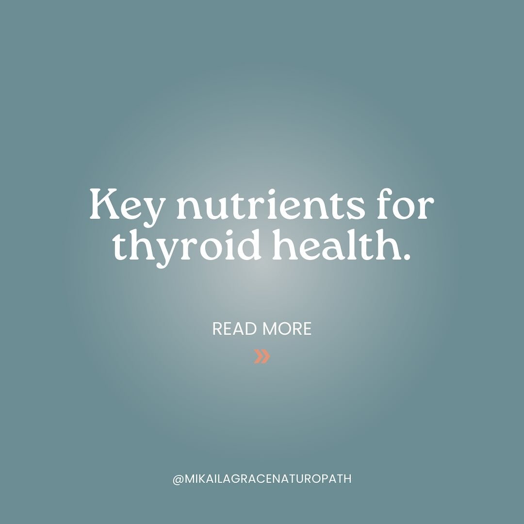 Are you having the right nutrients to support your thyroid? 🦋

Nutrition plays a crucial role in supporting your thyroid function&hellip; There is a huge variety of nutrients important in supporting your thyroid however the top ones to take a look a