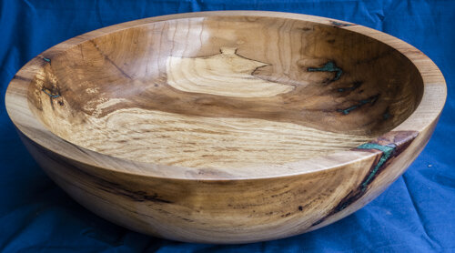  Eva Jo Wu spalted cherry bowl with inlay 