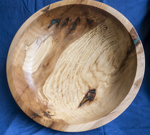 Eva Jo Wu spalted cherry bowl with inlay 