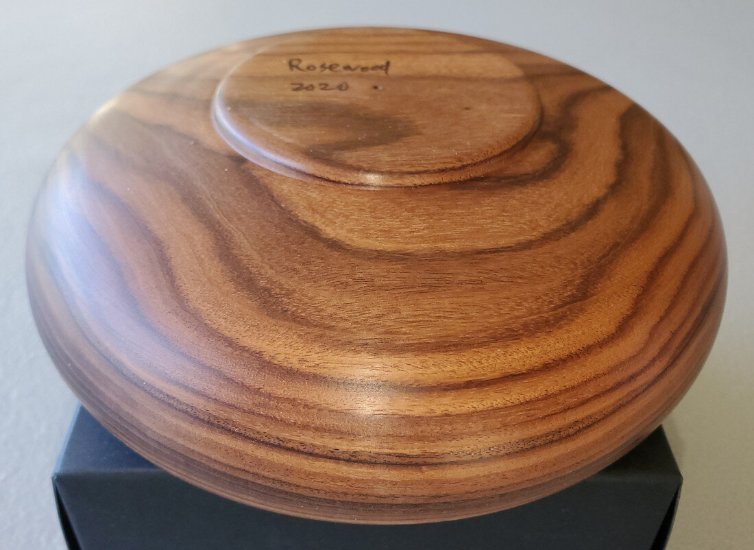  Jack Lauderdale rosewood bowl bottom detail 
