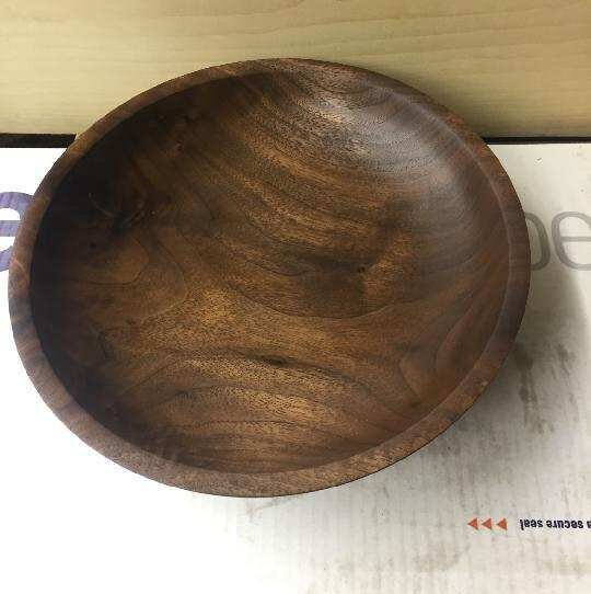  Don Riggs 10.5 walnut shallow bowl 