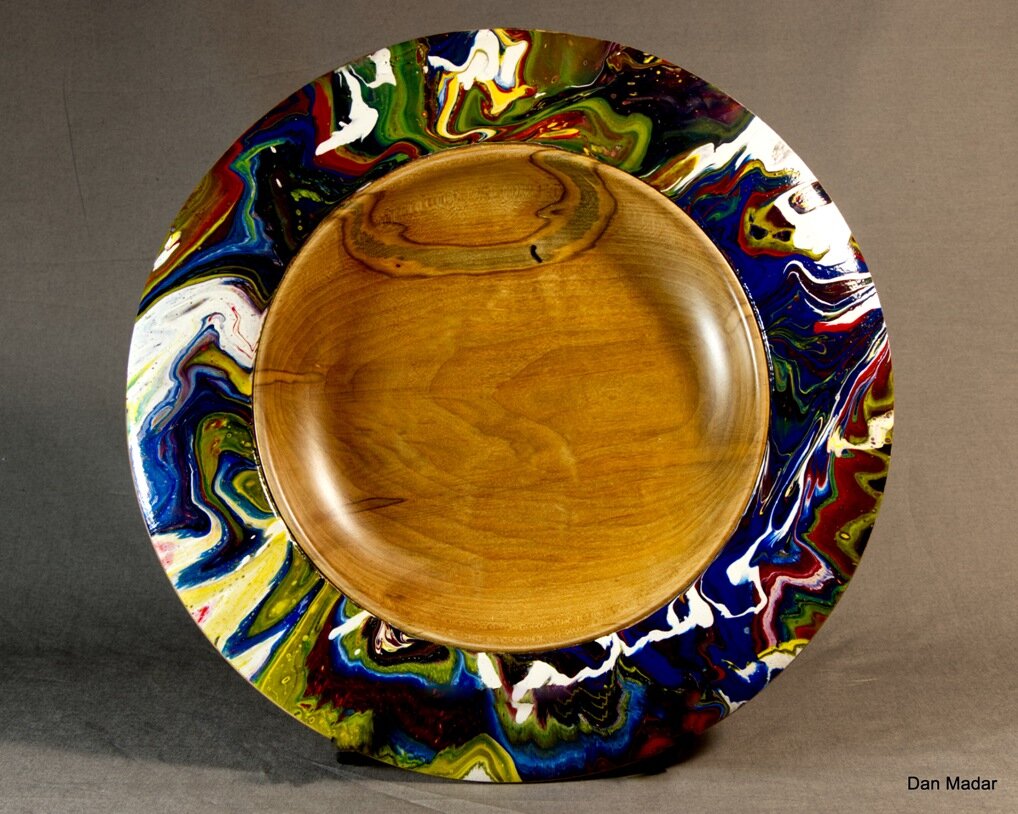  Dan Madar Acrylic Pour Platter 