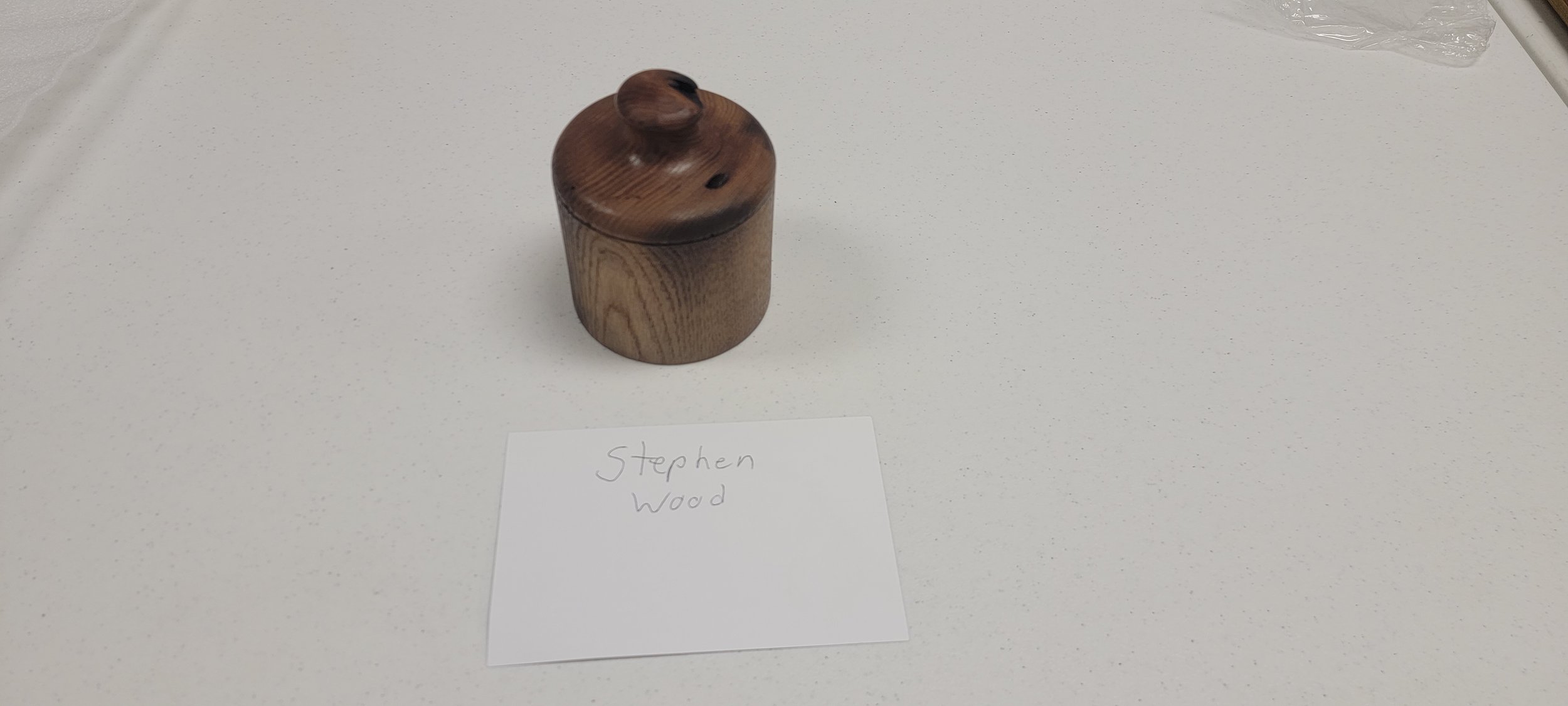  Stephen Wood lidded box. 