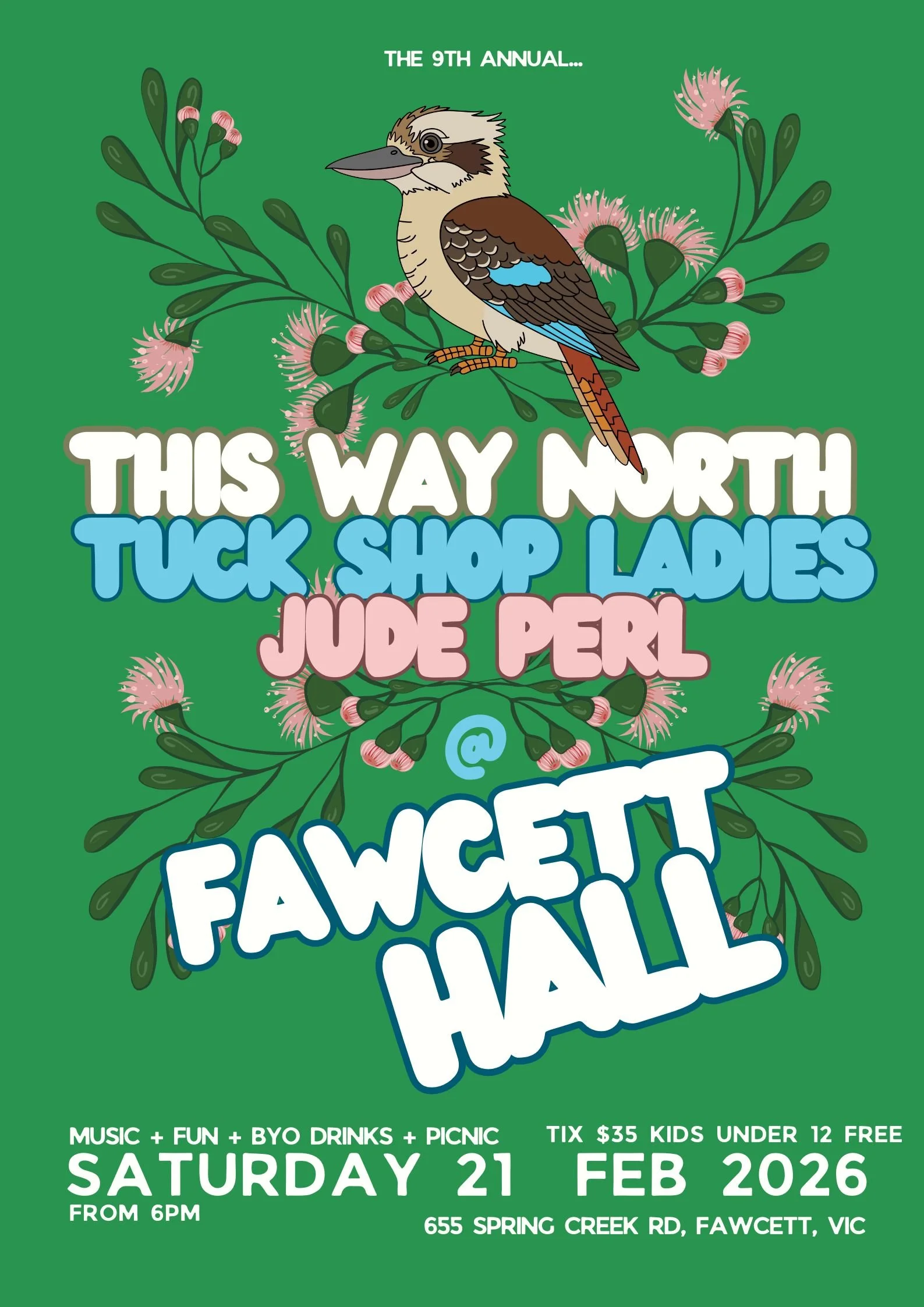 FAWCETT HALL - w/ THIS WAY NORTH & JUDE PERL