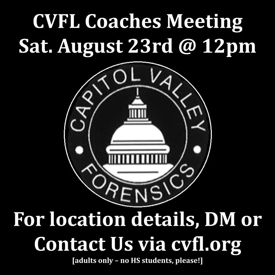 Join us for our season kick-off coaches meeting in late August. For location details, send us a DM. Agenda submissions are still open!