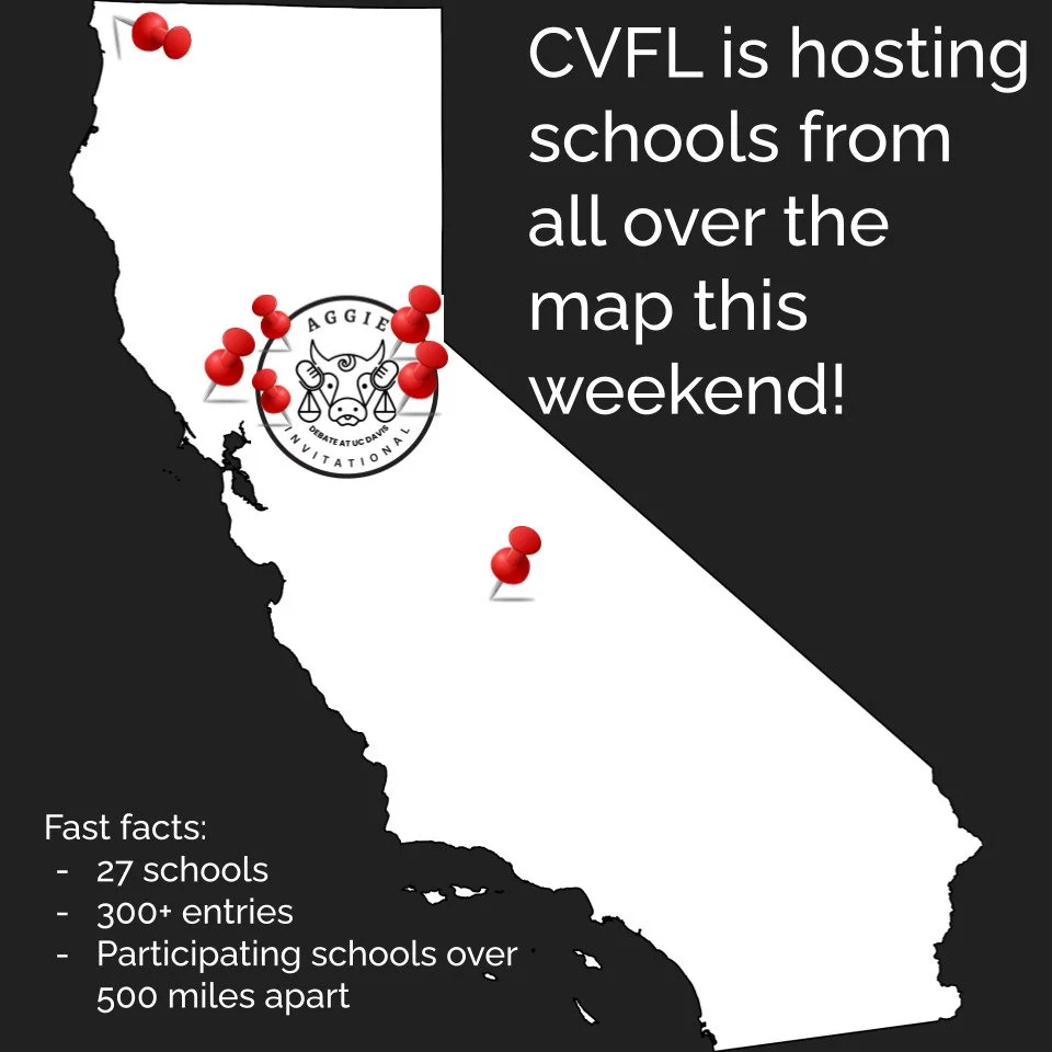 Hope you're excited for CVFL 3, co-hosted with @debateatucdavis !