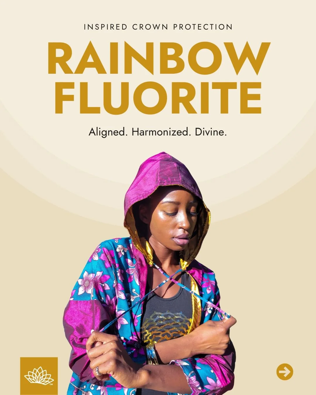 Rainbow Fluorite Jacket &mdash; Radiance, Clarity, Harmony

A wearable sanctuary for calm and balance. Inspired by Rainbow Fluorite, each color reflects the heart, throat, third eye, and crown energy, supporting emotional steadiness, clear expression