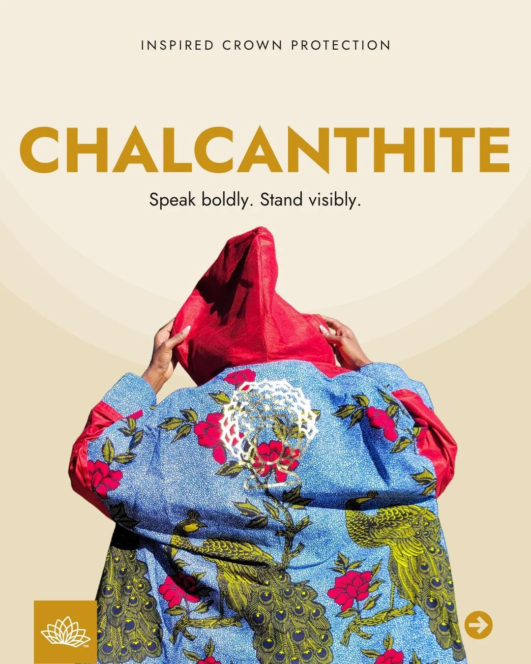 Chalcanthite Jacket &mdash; Bold Truth, Radiant Voice

Step into your presence with this cobalt-blue haori inspired by Chalcanthite.
Supports clarity, confident expression, and intuitive flow. Subtle peacock details honor your voice and vision, while