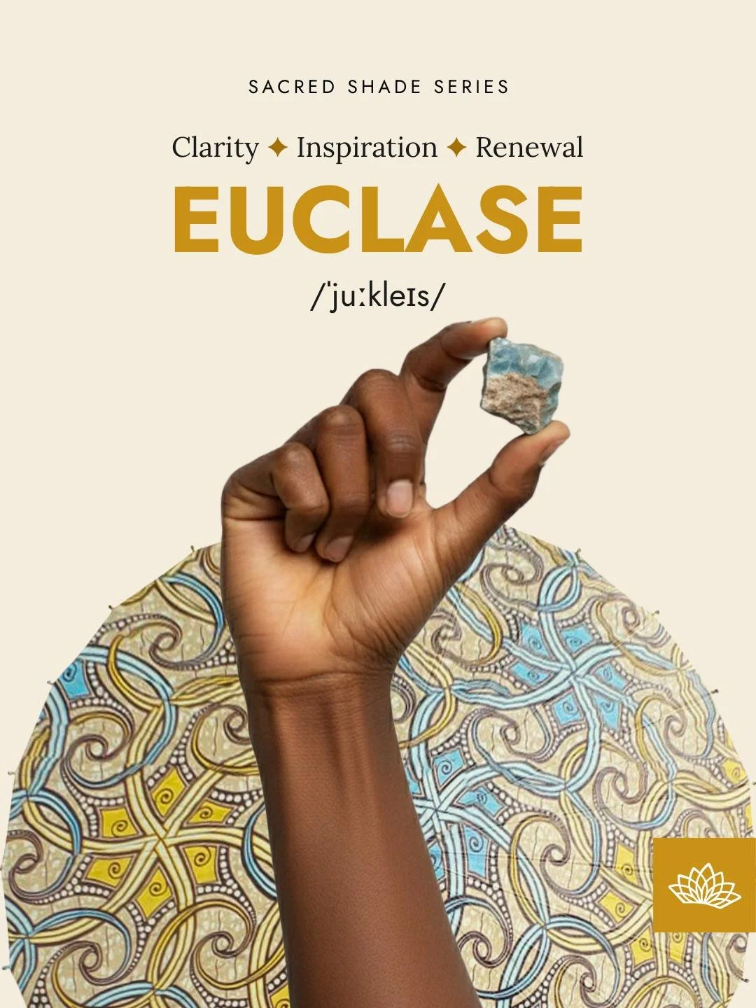 ✦ Flow with Clarity ✦
Where honesty meets inspiration, and release meets renewal.

Euclase, a rare gem of sky-and-sea hues, carries the essence of clarity and transformation. 
Found in Brazil, Russia, and Africa, it harmonizes the Throat and Heart Ch