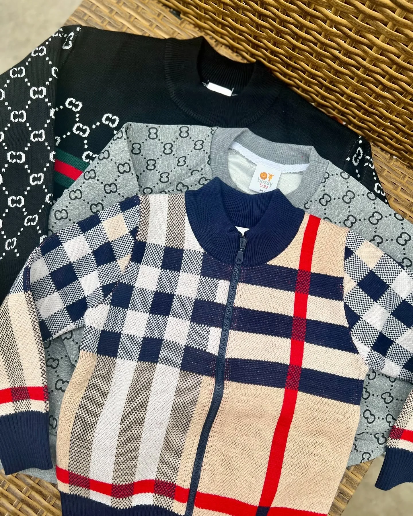 Cozy cool vibes 😍😍 shop these sweaters online for your little ones 🙌🏻 www.bossykidz.com