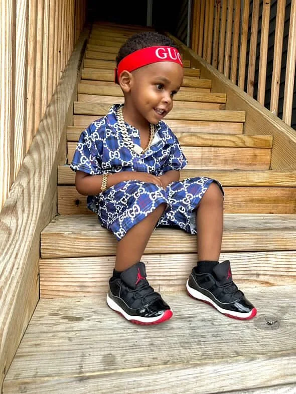 So fresh in one of our newest sets 😍🔥 shop online for our latest drop under new arrivals 
Www.bossykidz.com