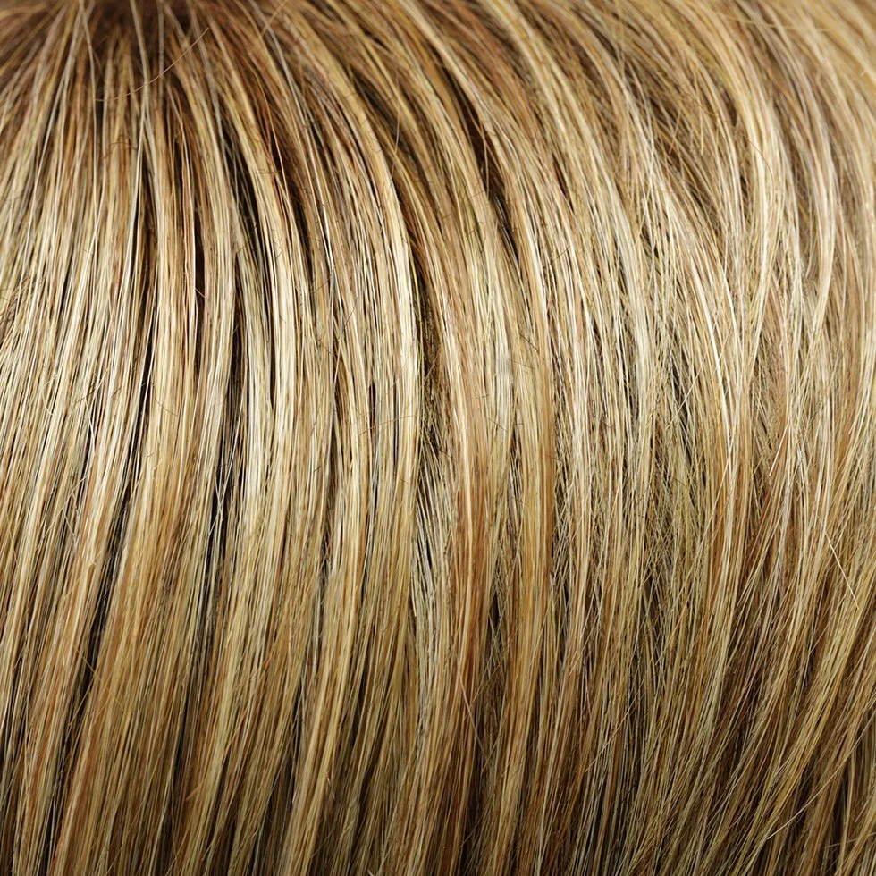 17/23/R8 | Beige Blonde Auburn Blend Rooted Medium Brown