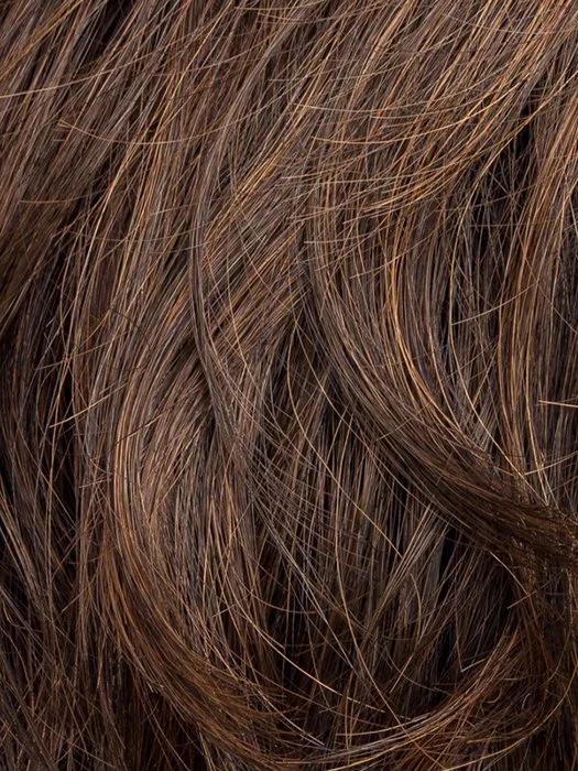 DARK CHOCOLATE ROOTED 4.6.33 | Darkest/Dark Brown with Dark Auburn Blend and Shaded Roots