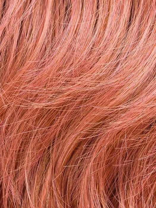 ROSE BLUSH ROOTED | Light copper, Peach, and Soft Rose Gold tones with subtle Golden Undertones and Shaded Roots