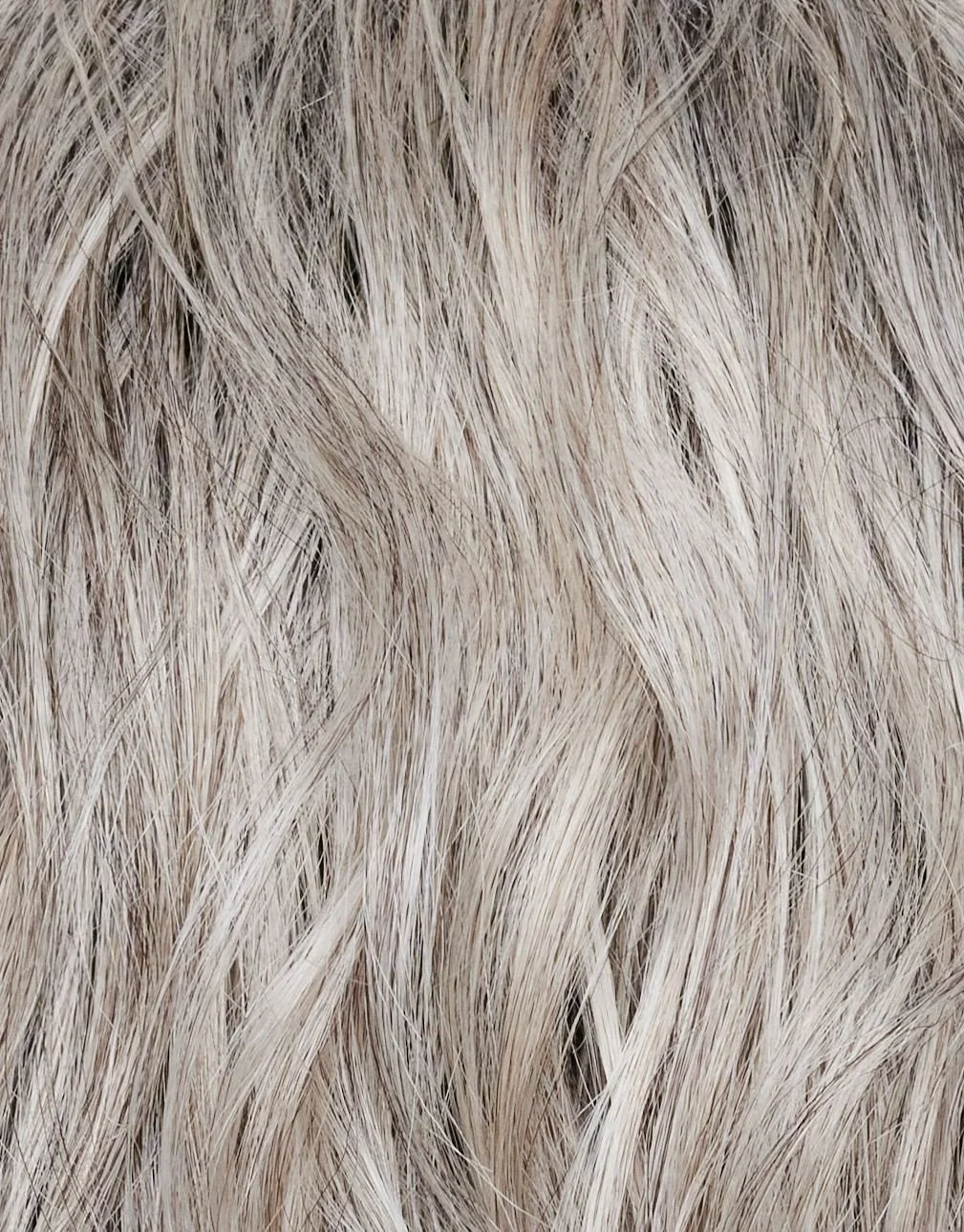 SILVER-BROWN-MR | Micro Root that transcends into Silver, Grey and Honey Brown Tones