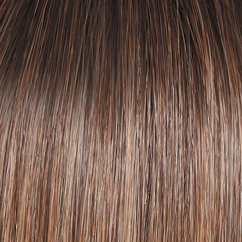 GF12-22SS SHADED CAPPUCCINO | Light Golden Brown Evenly Blended with Cool Platinum Blonde Highlights with Dark Roots 