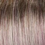 FS38/PLS8 FLURRY | Dark Natural Gold Brown with 35% Grey with Bold Plum Highlights. Shaded with Medium Brown