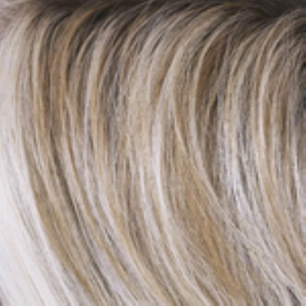 101/88/27S8 CATALINA BLONDE | Pale blonde with Pure White Natural Violet halo highlights, shaded medium brown