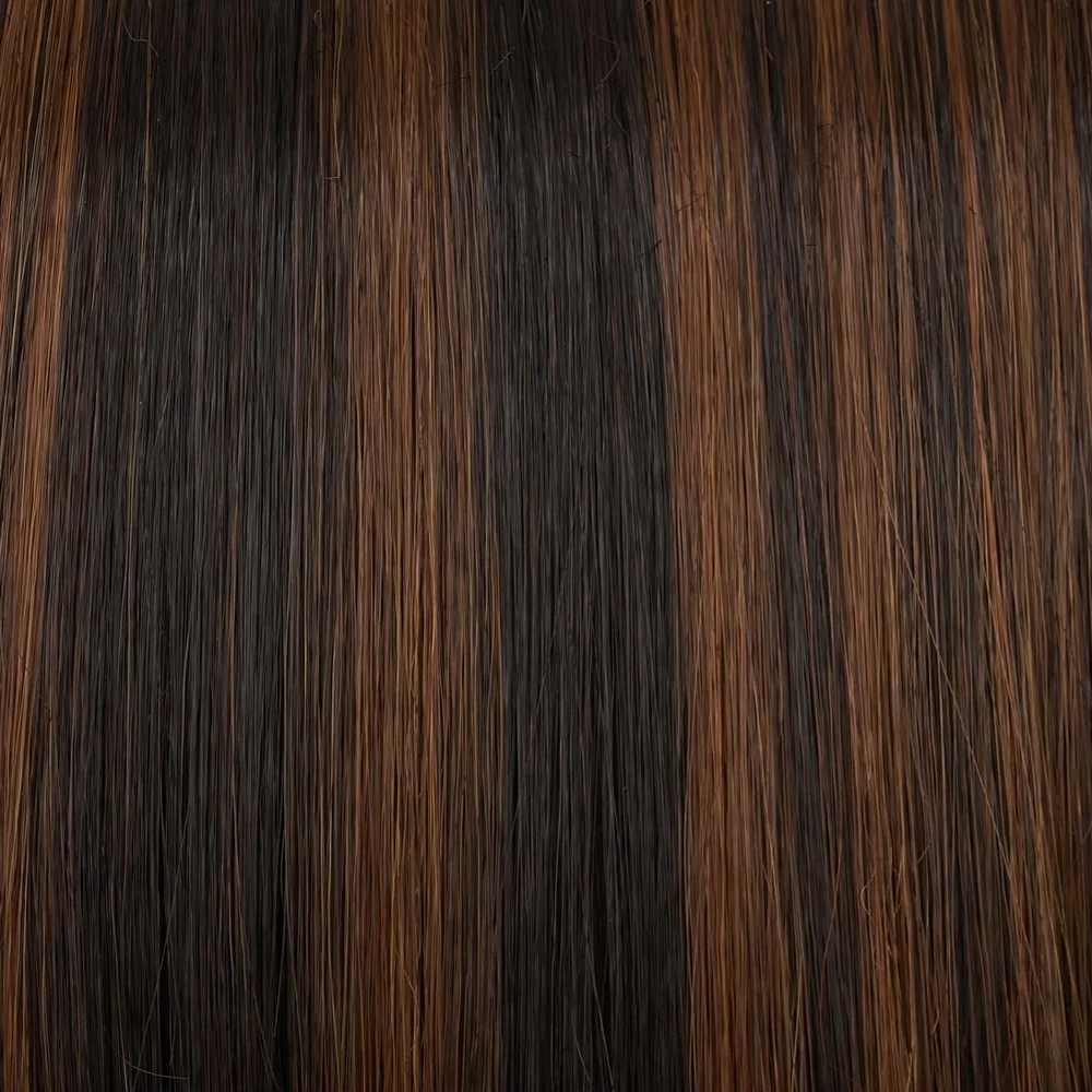  FS4/33/30A MIDNIGHT COCOA | Dark Brown, Medium Red, Medium Natural Red Blonde/Brown Blend with Medium Natural Red Blonde/Brown Blend Bold Highlights 