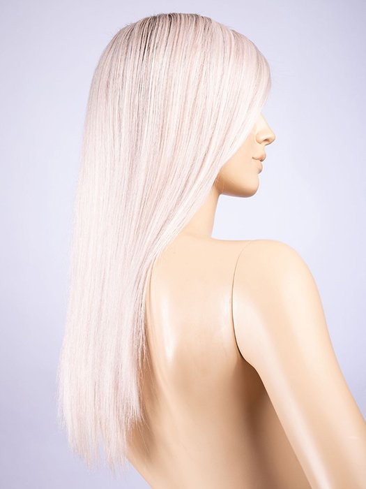 PASTEL ROSE ROOTED | Pearl Platinum and Lightest Ash Blonde with Rose Pink Blend and Shaded Roots
