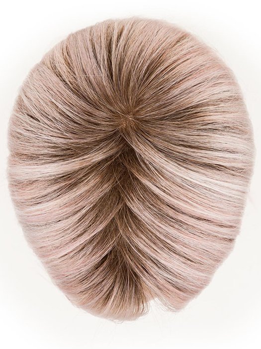 PASTEL ROSE ROOTED | Pearl Platinum and Lightest Ash Blonde with Rose Pink Blend and Shaded Roots