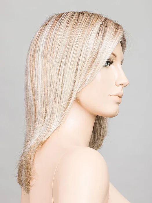 LIGHT-CHAMPAGNE-SHADED 101.23.20 | Lightest Neutral Blonde with Light Blonde and Silver White blend with light shaded roots