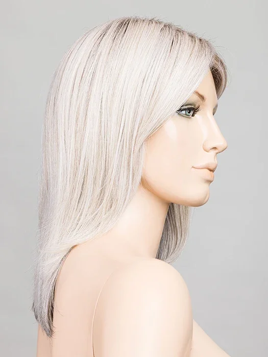 METALLIC BLONDE SHADED 60.101.51 | Pearl White, Pearl Platinum with Dark and Lightest Brown and Grey Blend with Shaded Roots