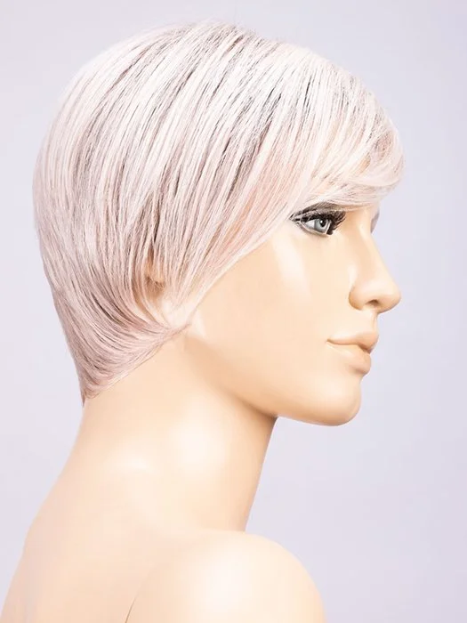 PASTEL ROSE ROOTED | Pearl Platinum and Lightest Ash Blonde with Rose Pink Blend and Shaded Roots