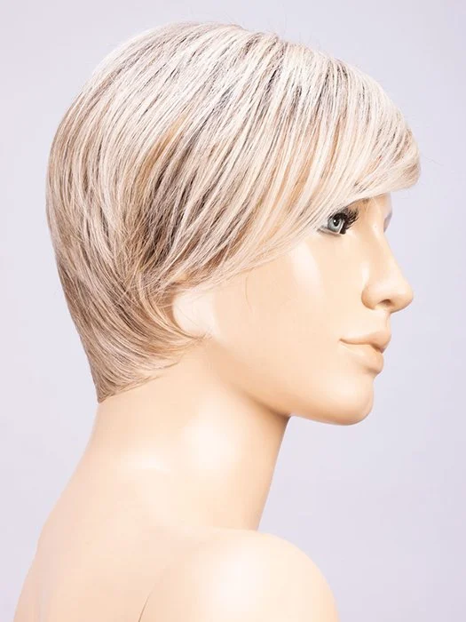 PEARL BLONDE ROOTED 101.20.23 | Pearl Platinum and Light Strawberry Blonde with Lightest Pale Blonde Blend and Shaded Roots