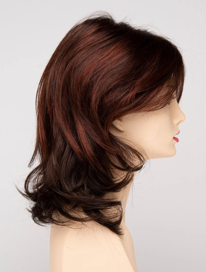 CHOCOLATE CHERRY | Dark Brown roots with overall Medium Brown base with Deep Red highlights