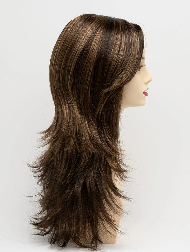  CHOCOLATE CARAMEL | Medium Brown with Soft Red and Blonde highlights 