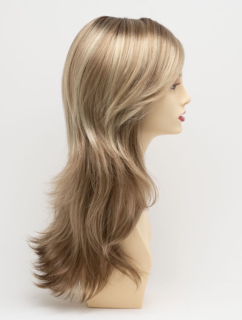  SPARKLING CHAMPAGNE | Medium Brown roots with overall Strawberry Blonde base and soft Golden Blonde highlights 