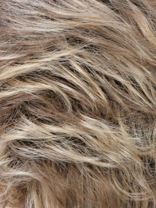  RH12/26RT4 | Light Brown with Chunky Golden Blonde Highlights &amp; Dark Brown Roots 