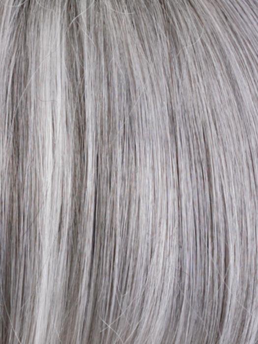 CHROMERT1B | Gray &amp; White with 25% Medium Brown Blend &amp; Off-Black Roots