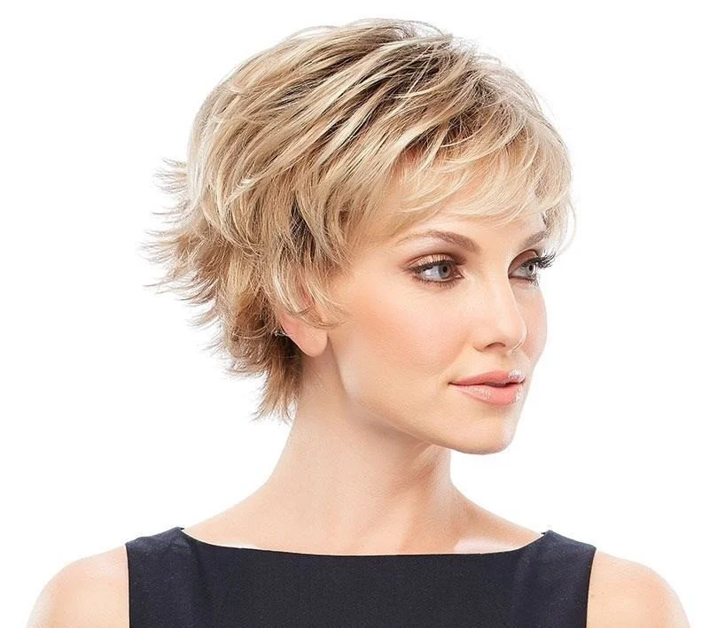 Jazz Mono by Jon Renau | Short Layered Pixie Wig (Double Monofilament Top)