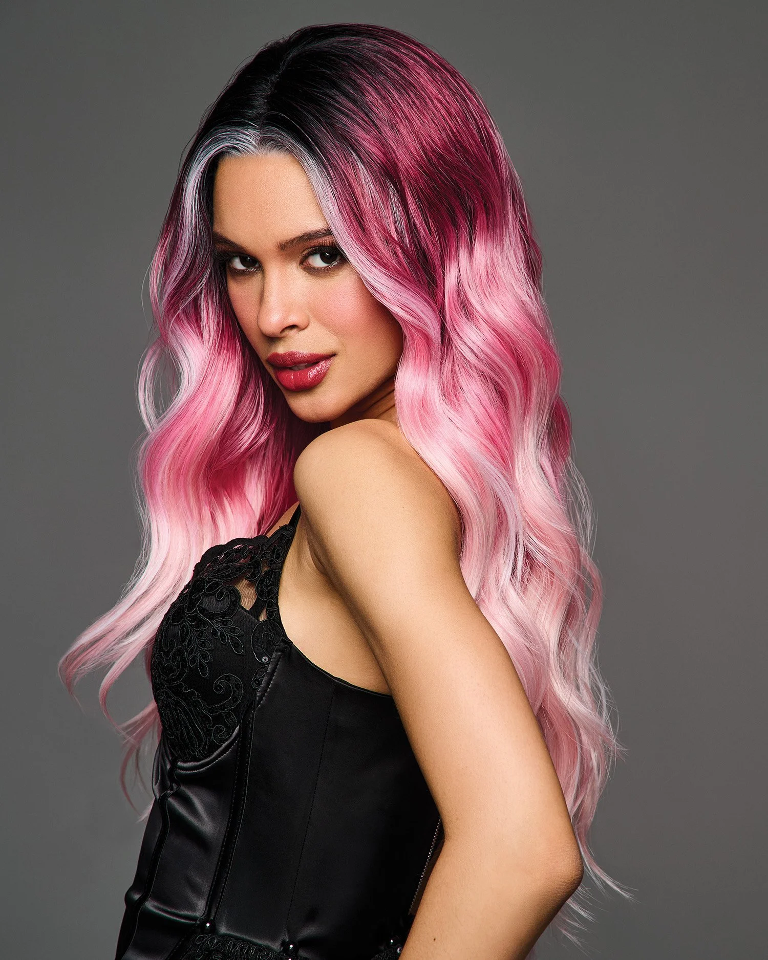 Bubblegum Babe by Hairdo | Heat-Friendly Long Wavy Wig (Lace Front + Mono Part)