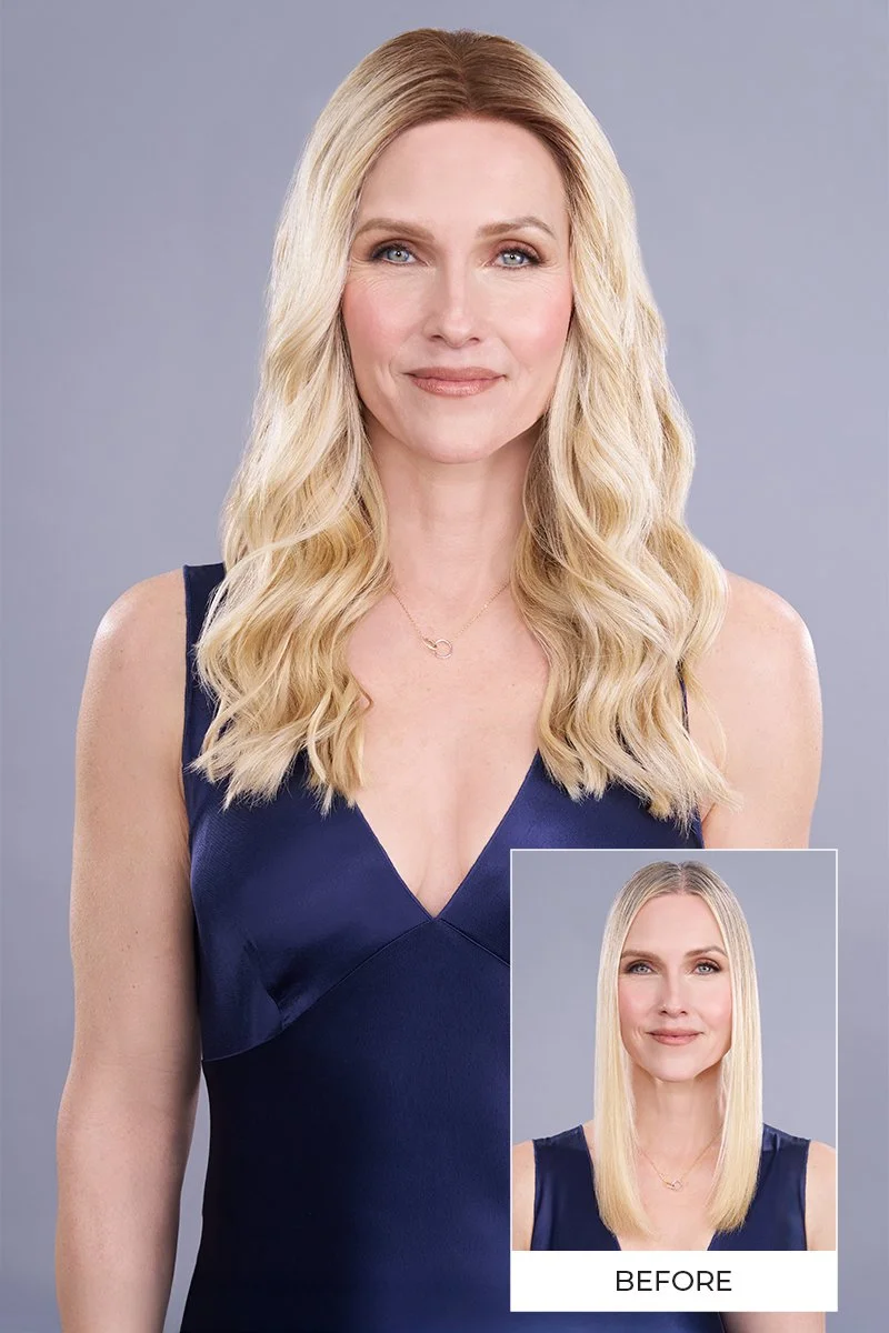 Top Trend Lace HD Wavy 18” by Jon Renau | Heat-Friendly Synthetic Hair Topper