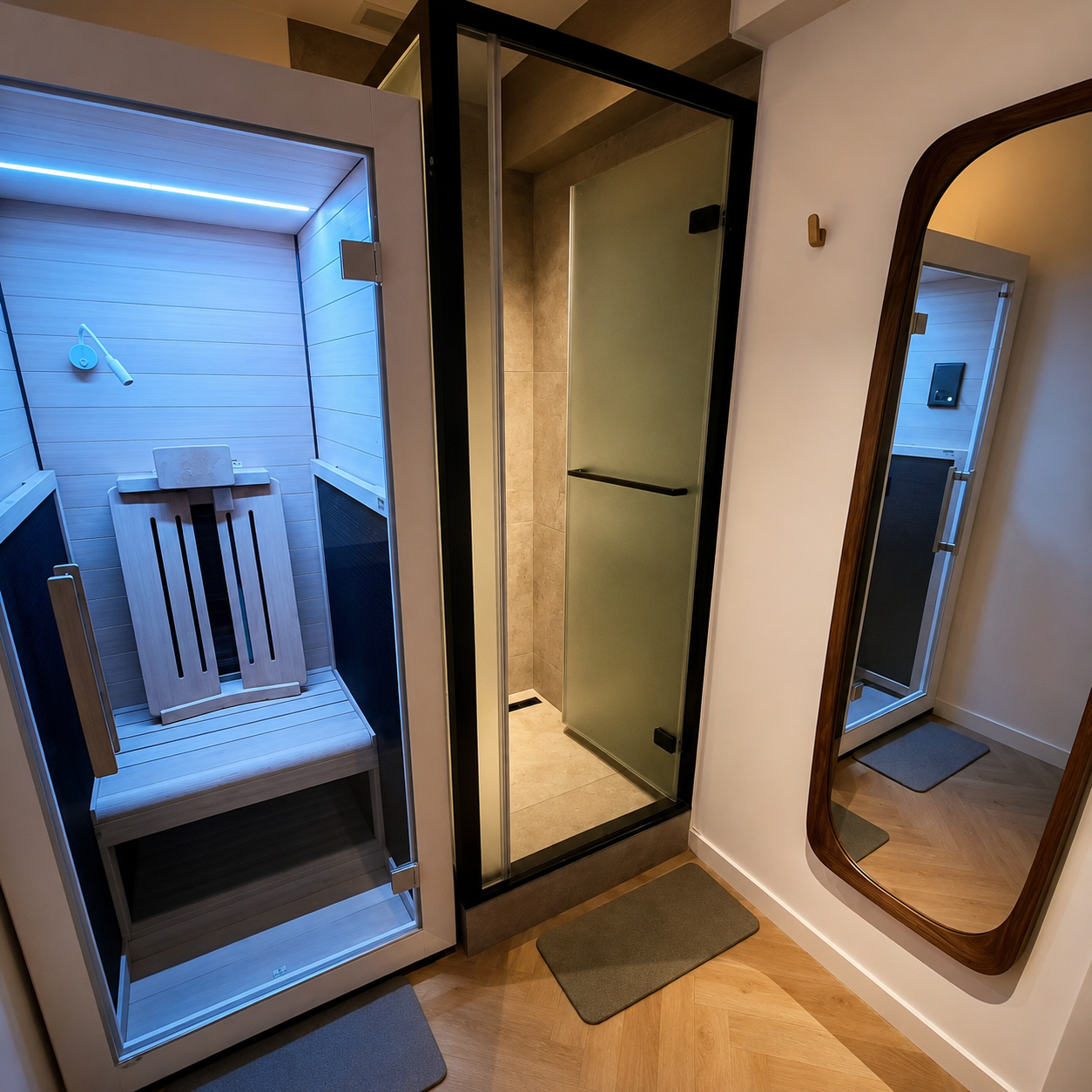 Private infrared sauna at IKIGAI Central