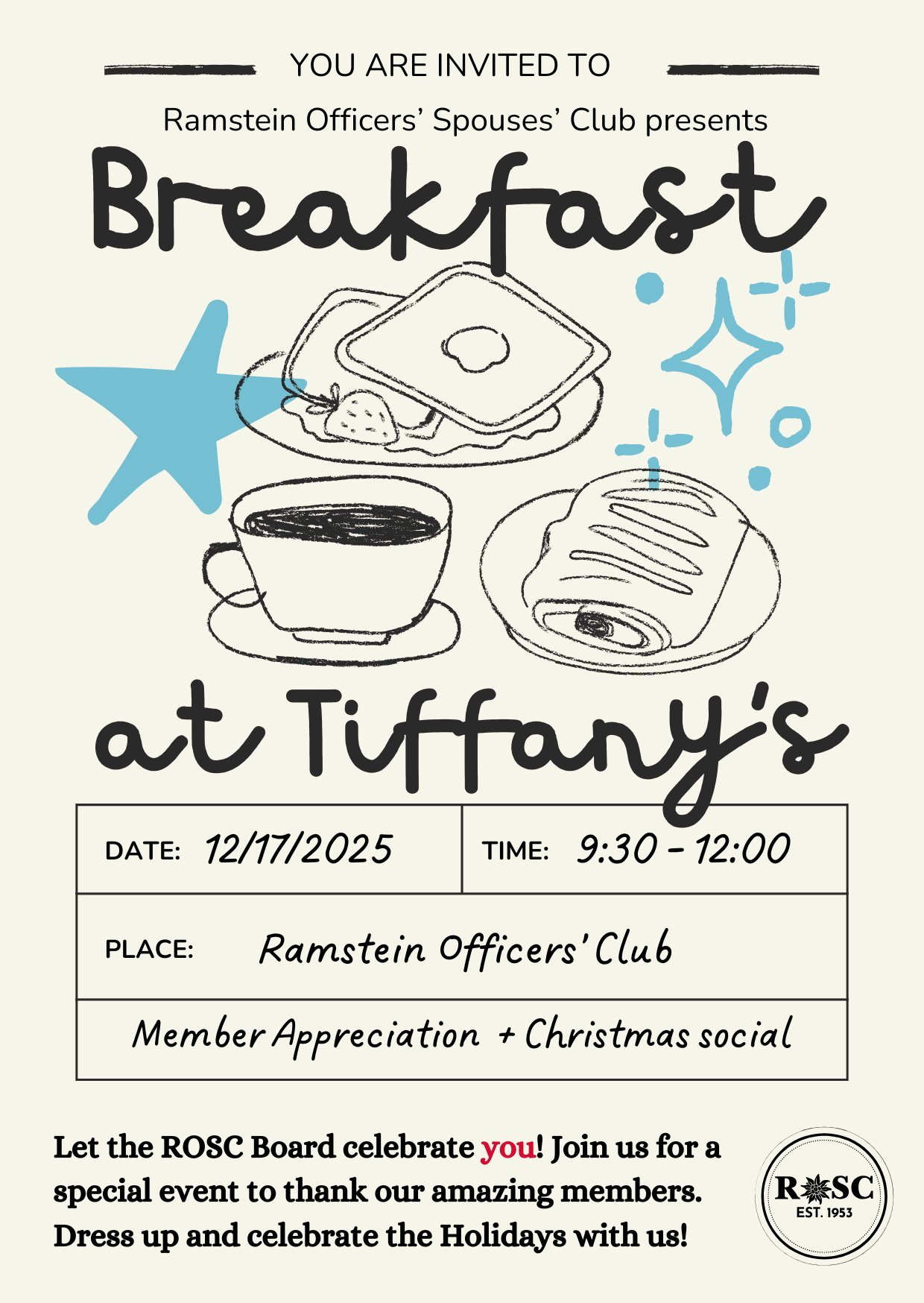 December Social: Breakfast at Tiffany's