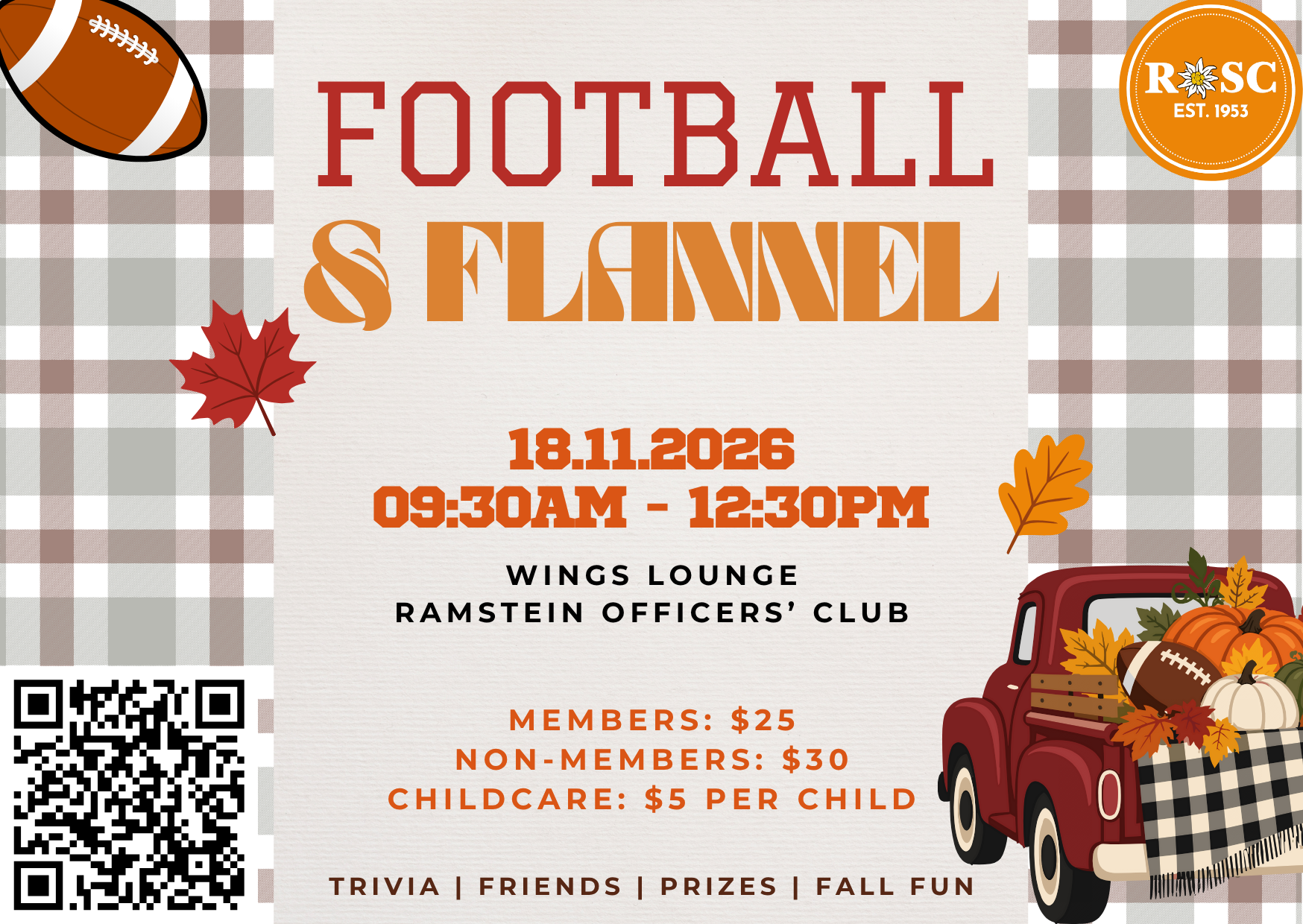 November Social: Football and Flannel