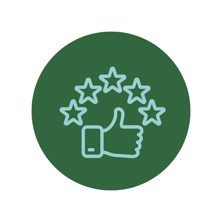 5 Star Reviews Icon